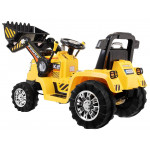 Elektrický traktor na batérie - žltý